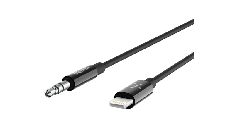 Belkin 3.5mm Audio Cable with Lightning Connector - 90cm (Black)