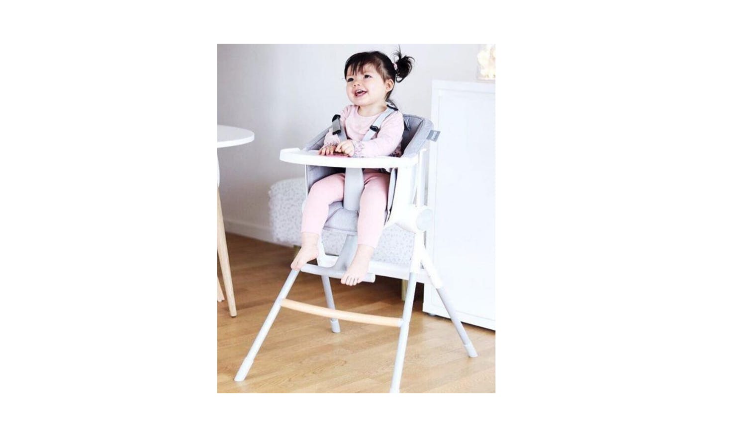 Beaba Up & Down Highchair - Grey/White