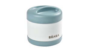 Beaba Stainless Steel Food Container 500ml - Baltic Blue/White