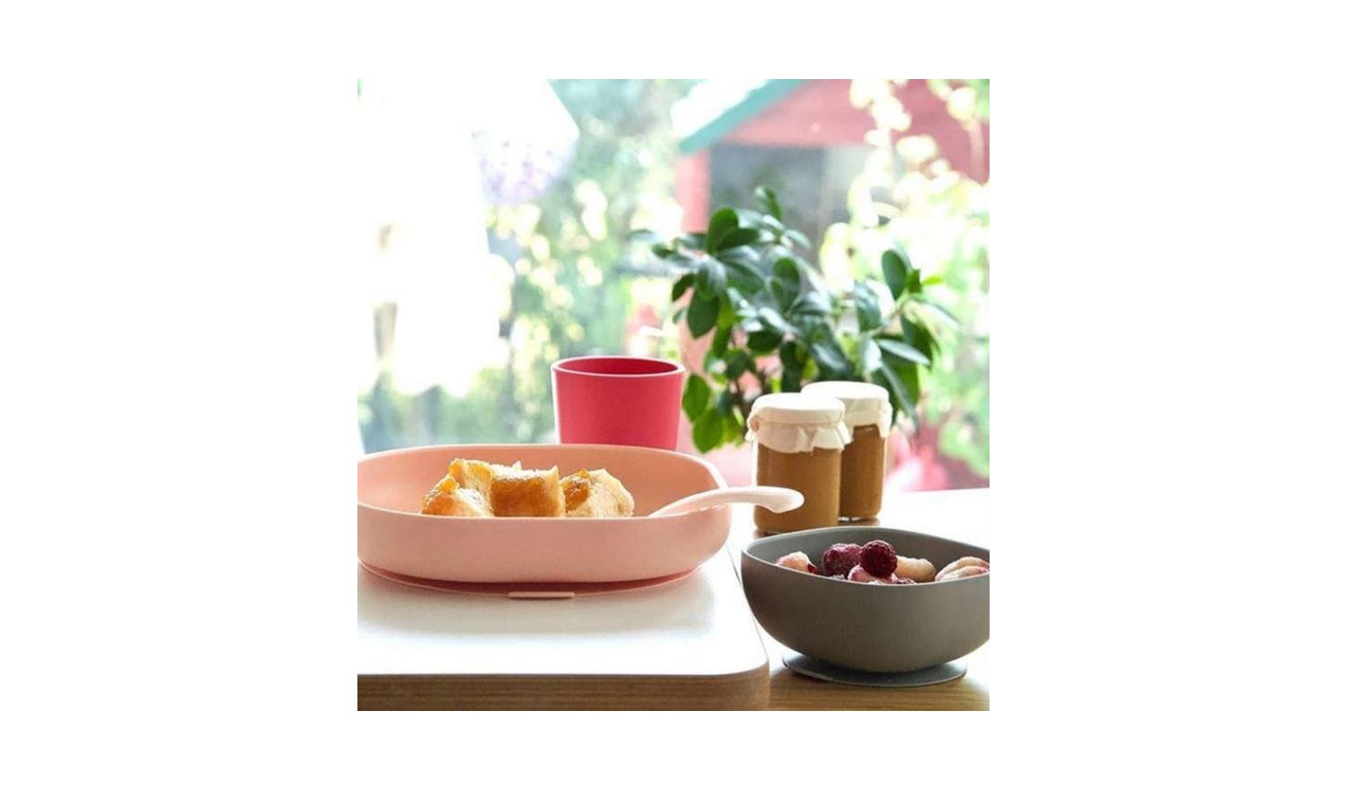 Beaba Silicone Suction Plate - Pink