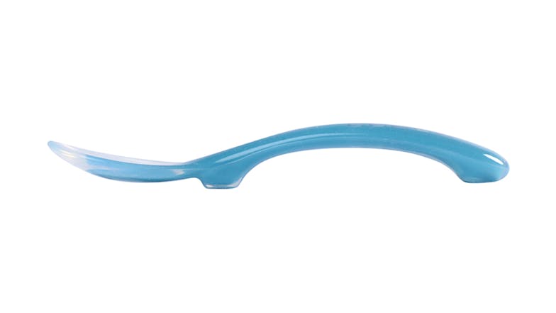 Beaba Silicone Suction Divided Plate & Spoon - Blue