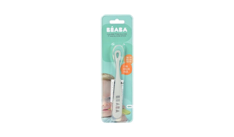 Beaba 1st Stage Silicone Spoon - Grey