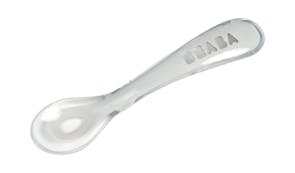 Beaba 2nd Stage Soft Silicone Spoon - Grey