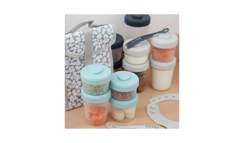 Beaba Stackable Food Jars Meal Set- Storm (2x90ml, 4x150ml & 6x250ml)