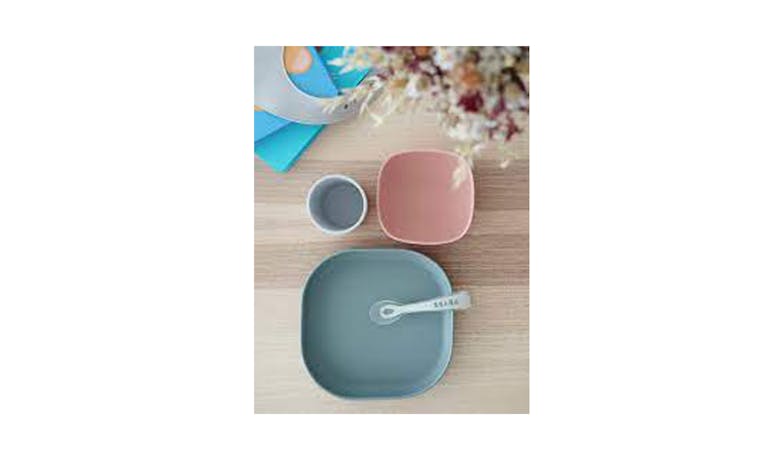 Beaba Silicone Suction Meal Set - Eucalyptus