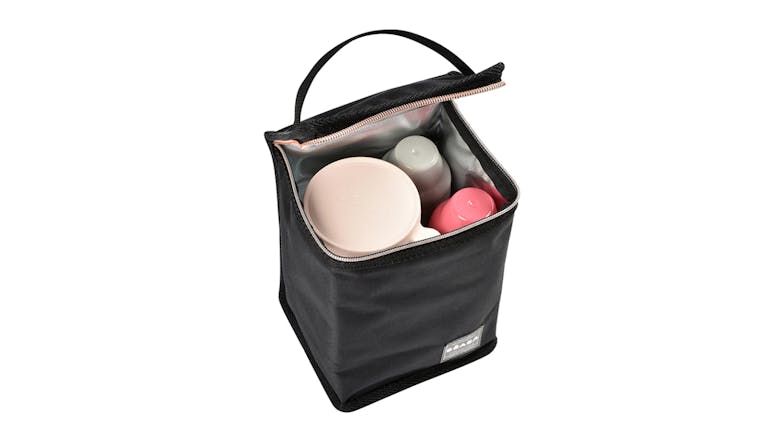 Beaba Isothermal Meal Pouch - Black/Pink Gold