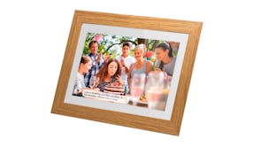 Jackson Frameo 10.1" Digital Photo Frame - White with Oak Frame