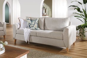 Nusa 3 Seater Fabric Sofa by Furniture Haven