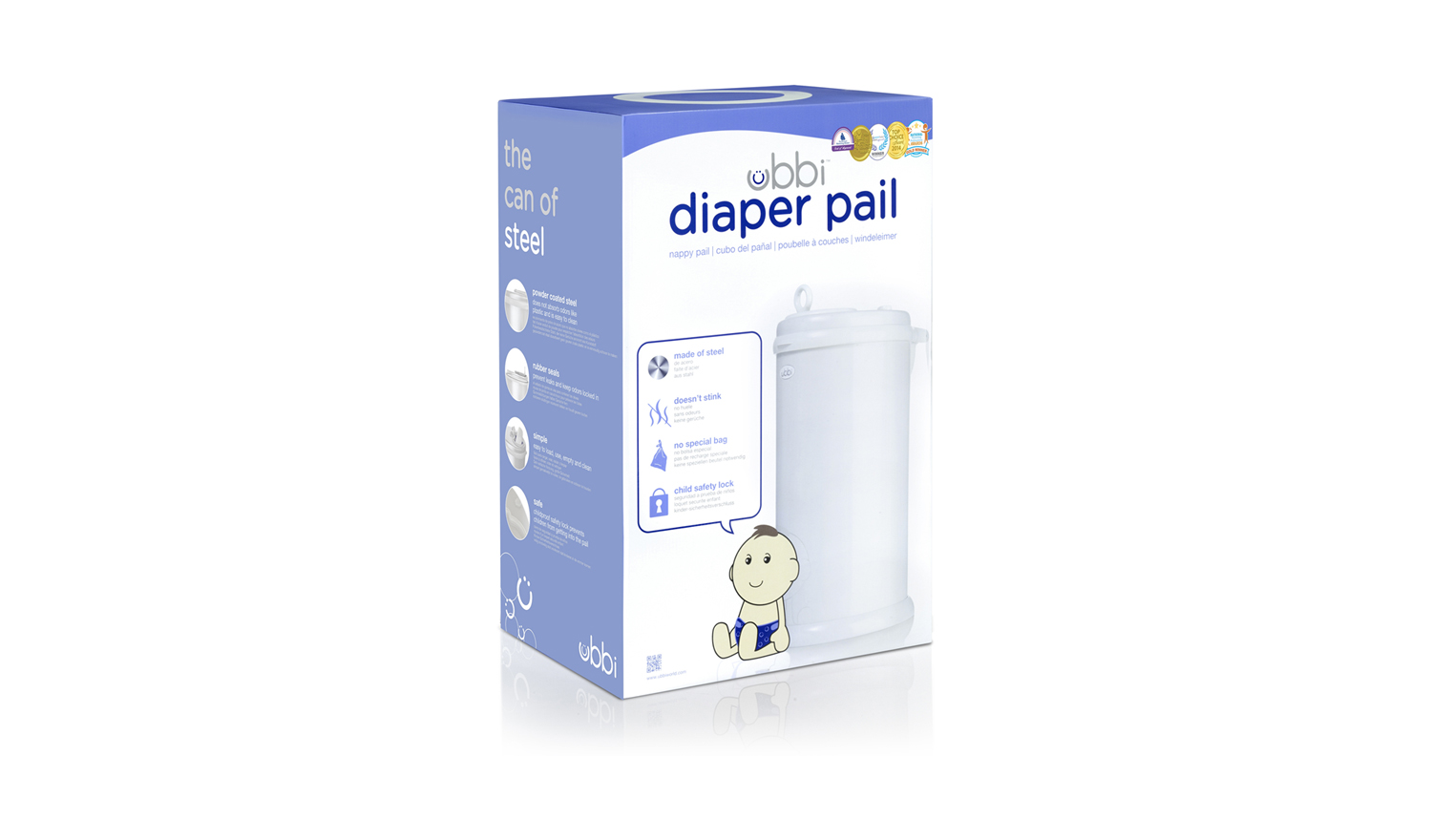 Ubbi Diaper Pail White Harvey Norman New Zealand