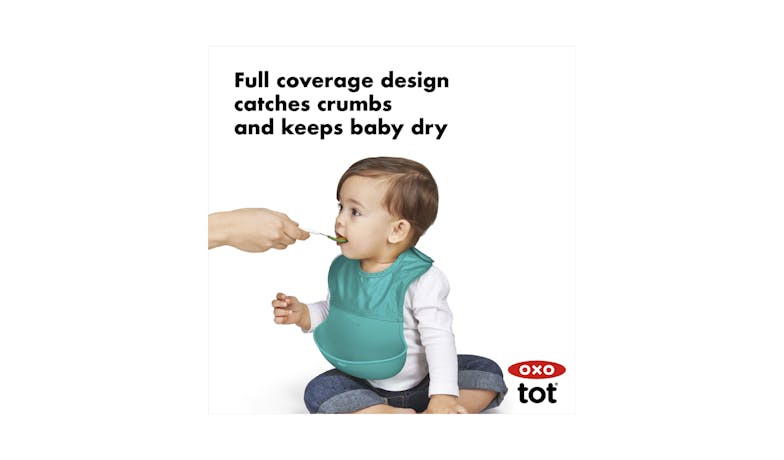 OXO Tot Roll-Up Bib - Teal