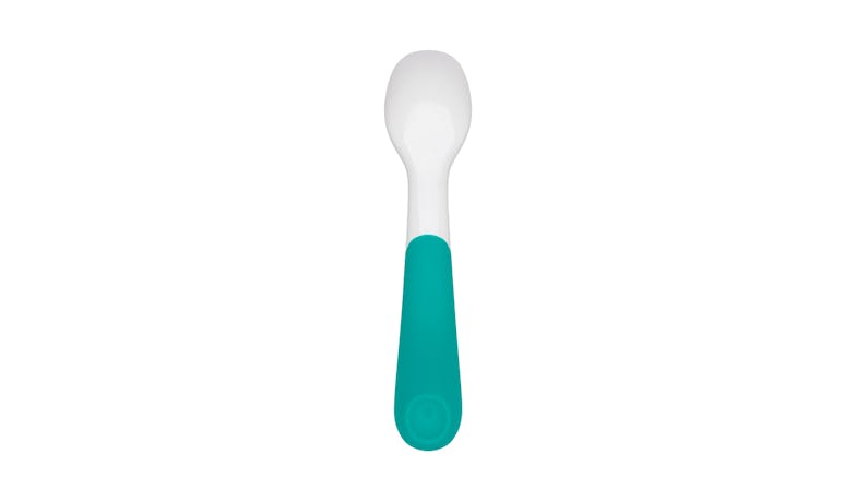 OXO Tot On-the-Go Plastic Fork & Spoon Set with Travel Case - Teal