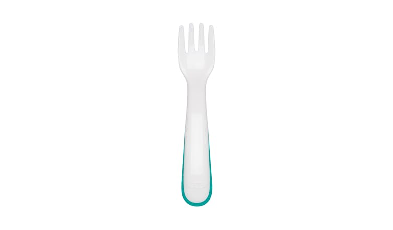 OXO Tot On-the-Go Plastic Fork & Spoon Set with Travel Case - Teal