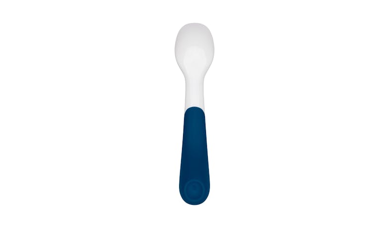 OXO Tot On-the-Go Plastic Fork & Spoon Set with Travel Case - Navy