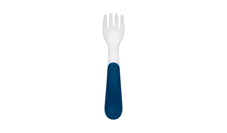 OXO Tot On-the-Go Plastic Fork & Spoon Set with Travel Case - Navy