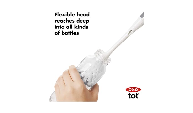 OXO Tot Bottle Brush With Stand - Grey