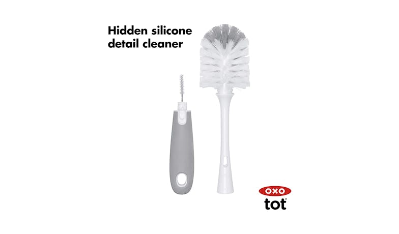 OXO Tot Bottle Brush With Stand - Grey