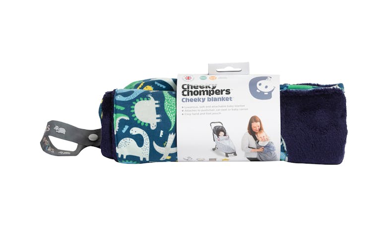 Cheeky Chompers Baby Travel Blanket - Baby Dino