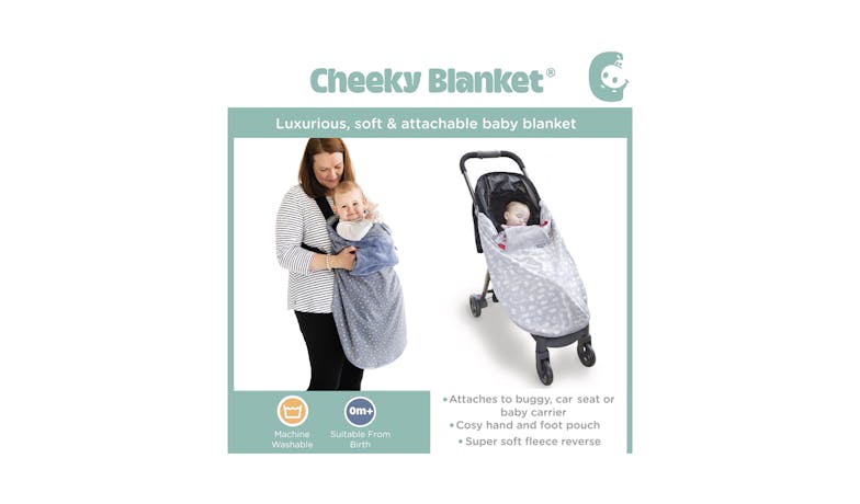 Cheeky Chompers Baby Travel Blanket - Baby Dino