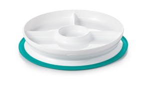 OXO Tot Stick & Stay Divided Plate - Teal