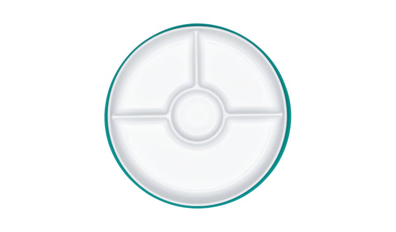 OXO Tot Stick & Stay Divided Plate - Teal