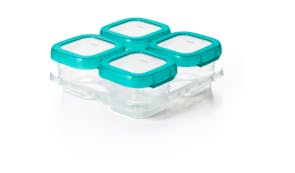 OXO Tot 4oz Baby Blocks Plastic Freezer Storage Containers - Teal