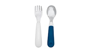 OXO Tot On-the-Go Fork & Spoon Set - Navy