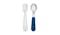 OXO Tot On-the-Go Fork & Spoon Set - Navy