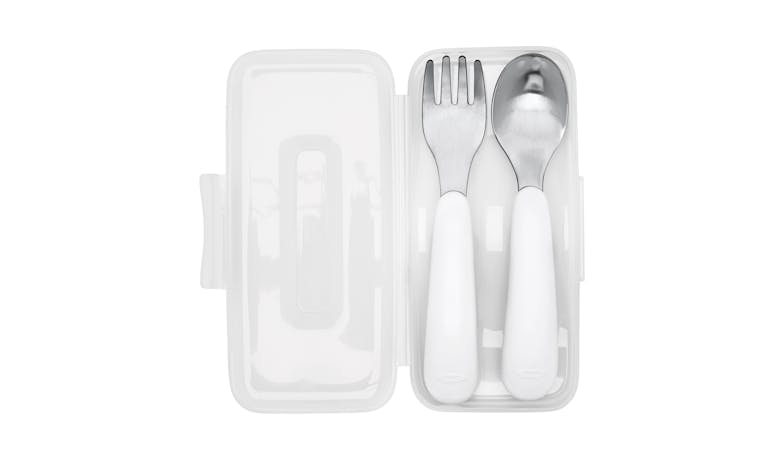 OXO Tot On-the-Go Fork & Spoon Set - Navy