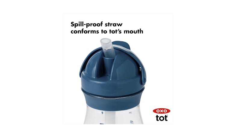 OXO Tot Transitions 9oz Straw Cup with Handles - Navy