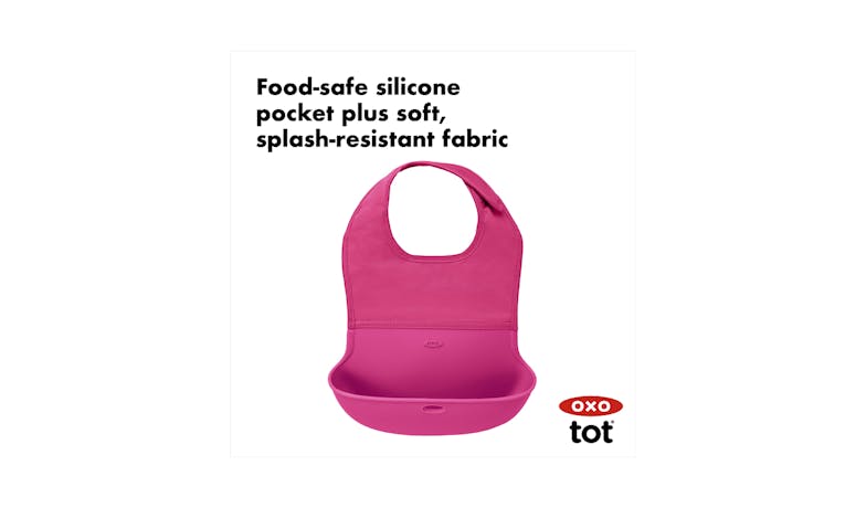 OXO Tot Roll-Up Bib - Grey