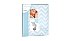 Pearhead Chevron Baby Book - Blue