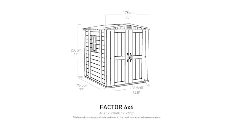 Keter Factor 6x6 Garden Shed