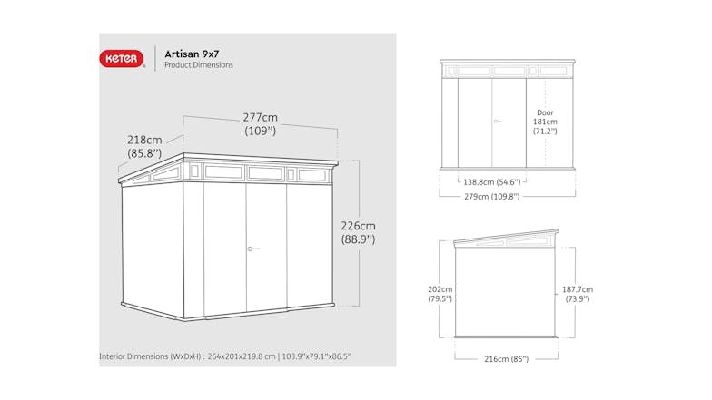 Keter Artisan 9x7 Garden Shed