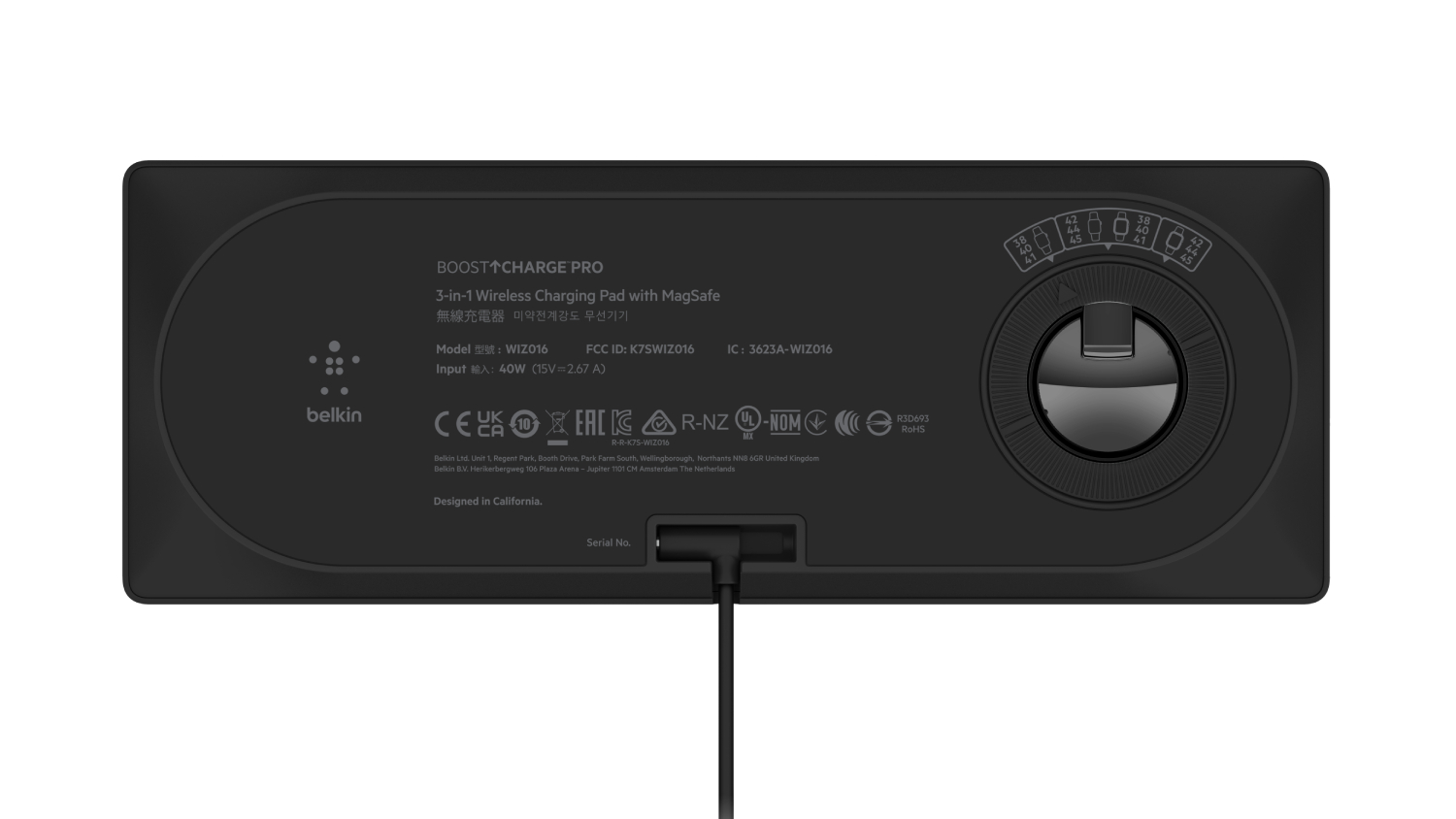 Belkin Boost Up Charge Pro 15W 3in1 Wireless Charging Pad with