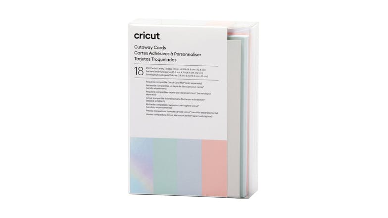 Cricut Cutaway Cards - Pastel Sampler R10 (18 Cards)