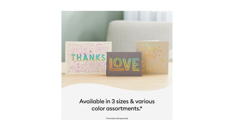 Cricut Cutaway Cards - Pastel Sampler R10 (18 Cards)