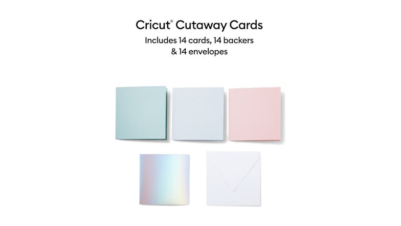 Cricut Cutaway Cards - Pastel Sampler S40 (14 Cards)