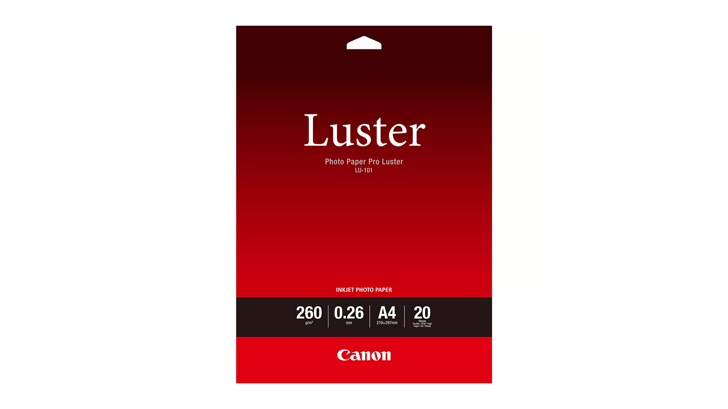 Canon Luster A4 260gsm Photo Paper - 20 Sheets