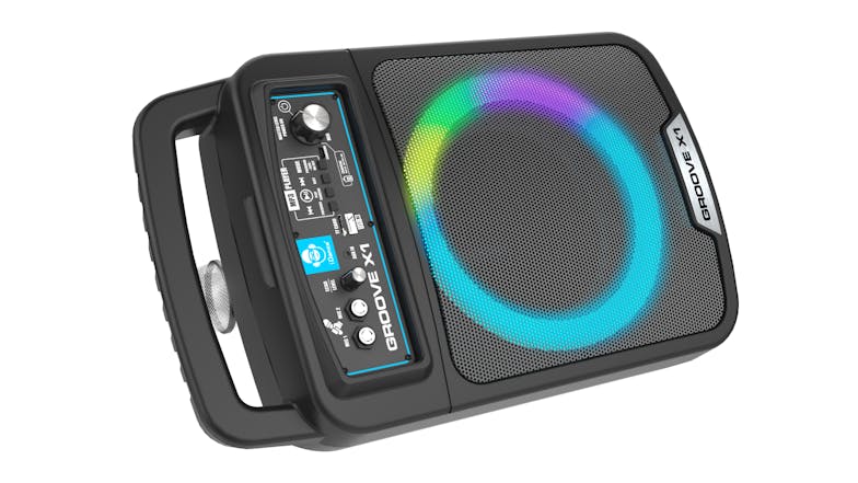 iDance GrooveX1 Portable Bluetooth Party Speaker with Mic