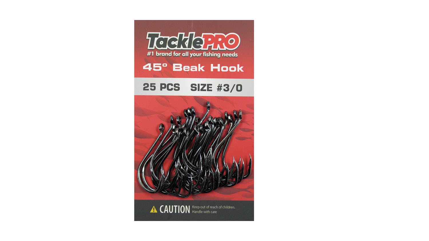 TacklePro 45deg Beak Hook #3/0 - 25 Piece