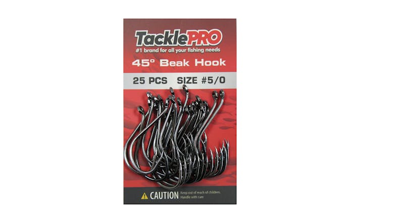 TacklePro 45deg Beak Hook #5/0 - 25 Piece