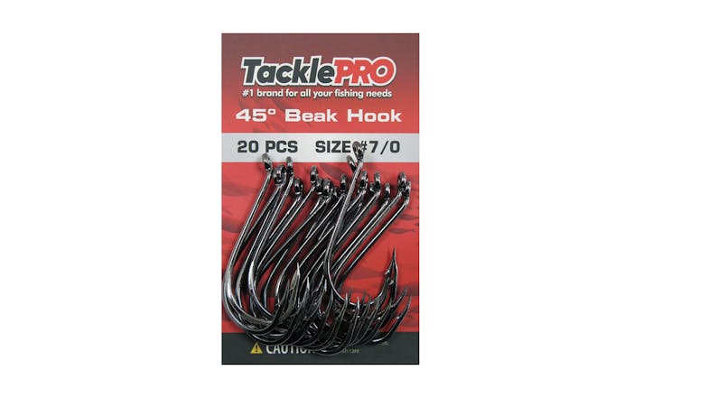 TacklePro 45deg Beak Hook #7/0 - 20 Piece