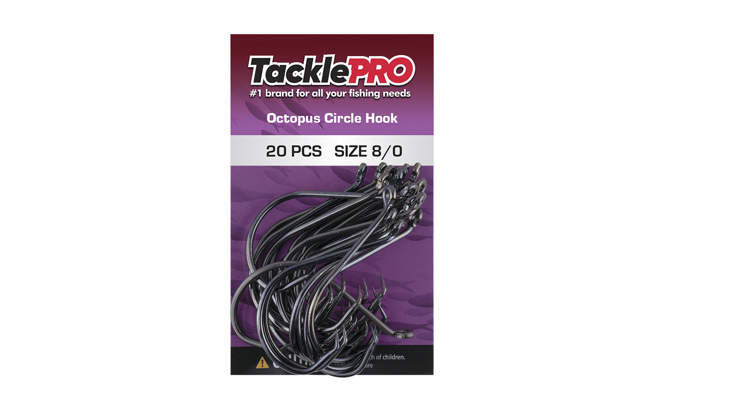 TacklePro Octopus Circle Hook 8/0 - 20 Piece