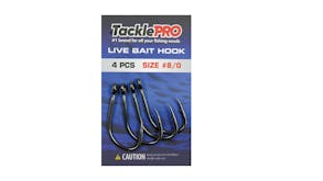 TacklePro Live Bait Hook #8/0 - 4 Piece