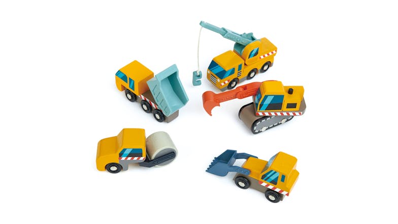 Tender Leaf Wooden Construction Car Set