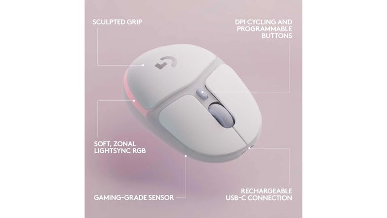 Logitech G705 Wireless Gaming Mouse - White