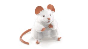 Folkmanis White Mouse Hand Puppet