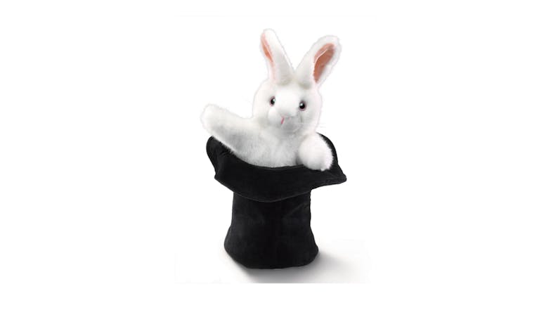 Folkmanis Rabbit In The Hat Puppet