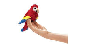 Folkmanis Scarlet Macaw Finger Puppet