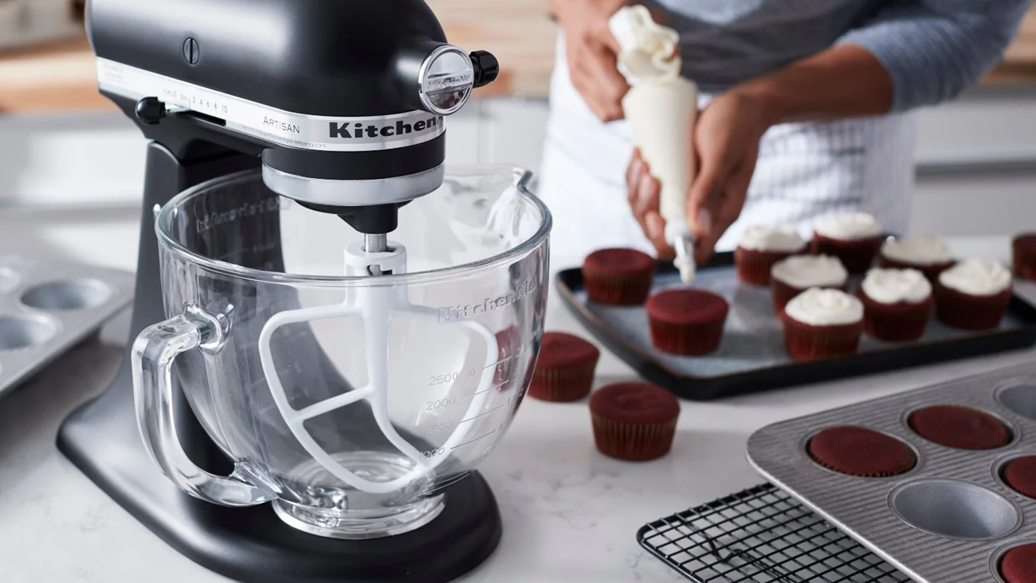 KitchenAid 4.7L Glass Bowl for Tilt-Head Stand Mixer (KSM5GB)
